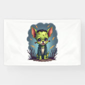 Frankenstein-Chihuahua-schok Spandoek (Horizontaal)