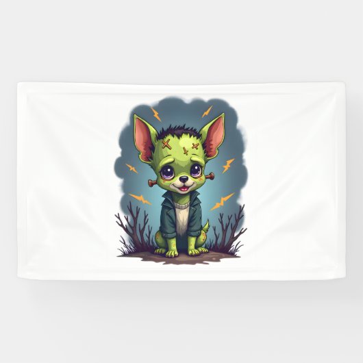 Frankenstein-Chihuahua-schok Spandoek (Horizontaal)