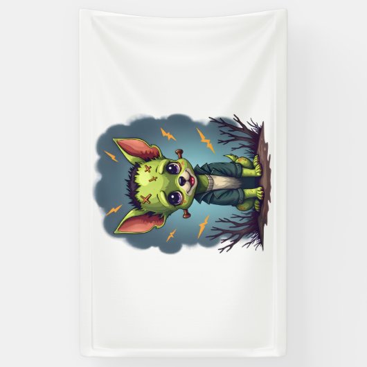 Frankenstein-Chihuahua-schok Spandoek (Verticaal)