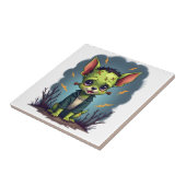 Frankenstein Chihuahua Schok Tegeltje (Zijkant)