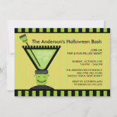 Frankenstein Cocktail Halloween Party Invitation Kaart (Voorkant)