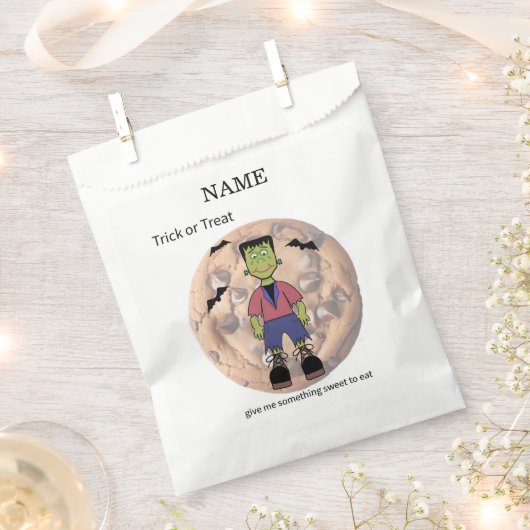 Frankenstein Cookie Sleeve Bedankzakje (Geknipt)