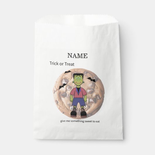Frankenstein Cookie Sleeve Bedankzakje (Voorkant)