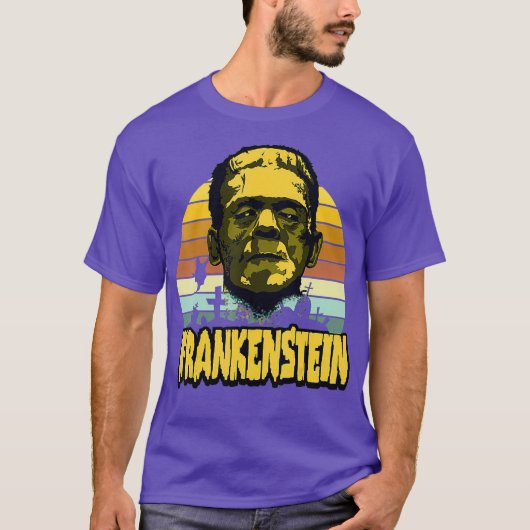 Frankenstein Dag 30 augustus Gelukkig Halloween T-shirt (Voorkant)