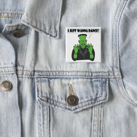 FRANKENSTEIN dans Vierkante Button 5,1 Cm (In situ)