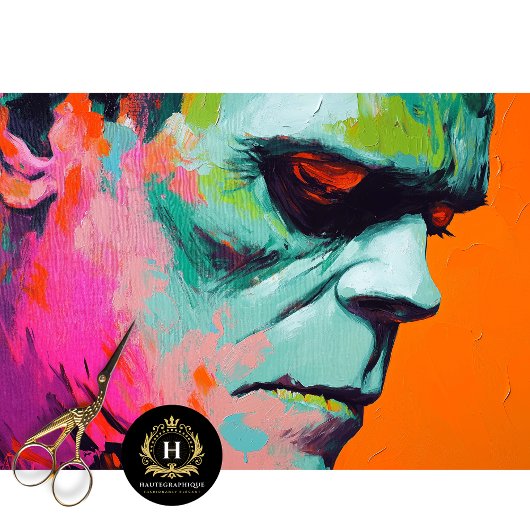 Frankenstein Decoupage Tissuepapier