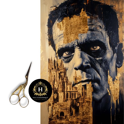 Frankenstein decoupage tissuepapier