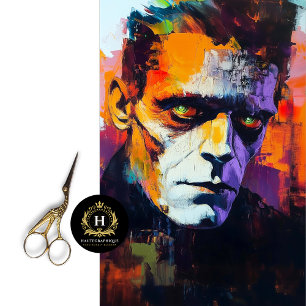 Frankenstein decoupage tissuepapier