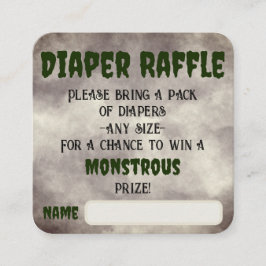 Frankenstein Diaper Raffle Informatiekaartje