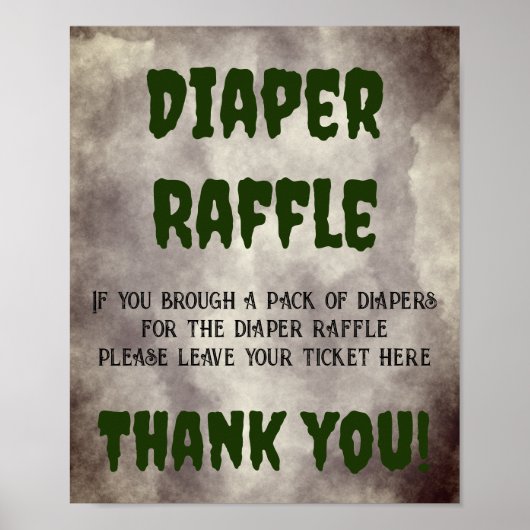 Frankenstein Diaper Raffle Poster (Voorkant)
