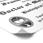 Frankenstein Diploma poster (Hoek)