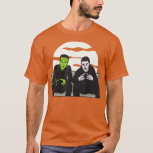 Frankenstein Dracula Gaming Funny Halloween Gamer T-shirt