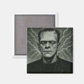 Frankenstein Electricity Art Magneet (Voorkant / Achterkant)