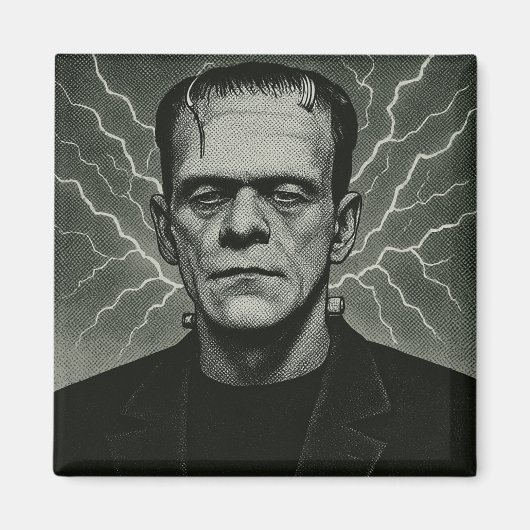 Frankenstein Electricity Art Magneet (Voorkant)