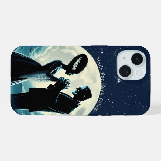 Frankenstein en Bride Frankenstein telefoonhoesje iPhone 15 Case (Achterkant horizontaal)