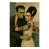 Frankenstein en Bride MCM Art Perfect Poster (Voorkant)
