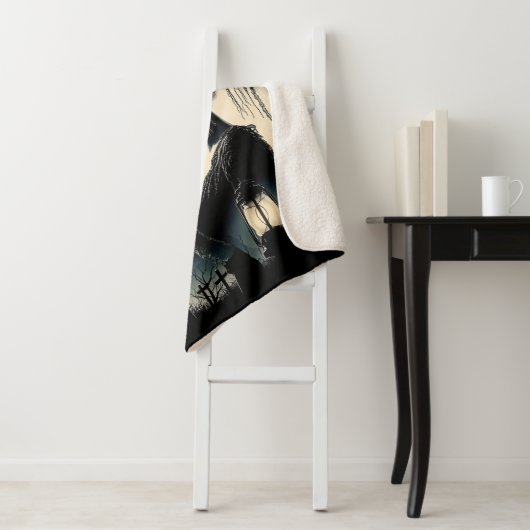 Frankenstein en de bruid van Frankenstein Blanket Sherpa Deken (In situ)