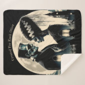 Frankenstein en de bruid van Frankenstein Blanket Sherpa Deken (Voorkant (horizontaal))