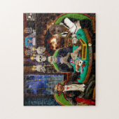 Frankenstein en Dracula Halloween Monster Poker Legpuzzel (Verticaal)