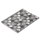 Frankenstein en griezelige vrienden - zwart, wit e notitieboek (Linkerzijde)