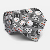 Frankenstein en griezelige vrienden - zwart, wit e stropdas (Opgerold)