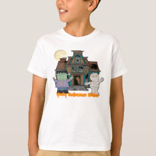 Frankenstein en Mummy Halloween T-Shirt