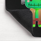 Frankenstein en pompoen hond Halloween Muismat (Hoek)