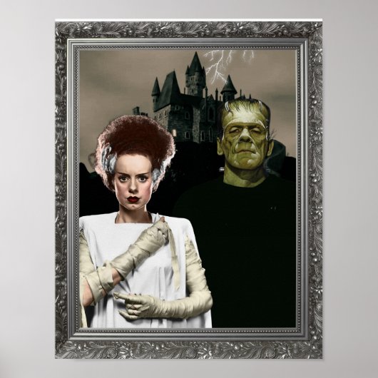 Frankenstein en zijn Bruid Poster (Voorkant)