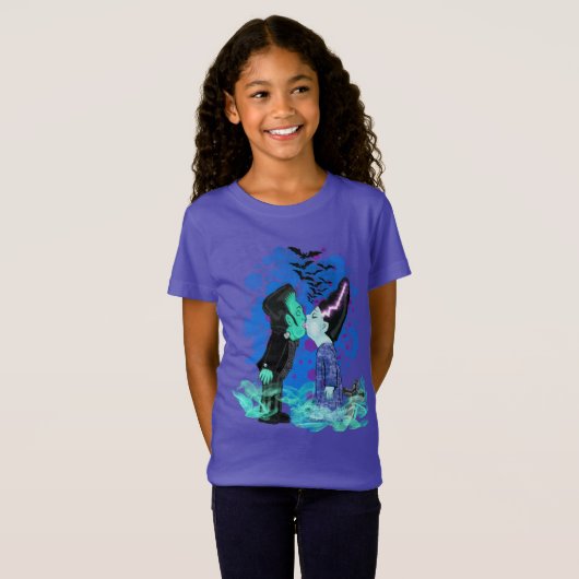 Frankenstein en zijn bruid t-shirt (Voorkant volledig)