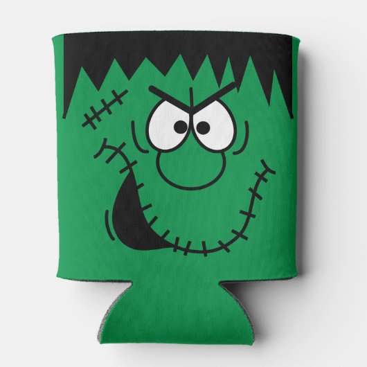 Frankenstein Face - Halloween Blikjeskoeler (Achterkant)