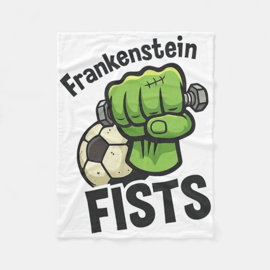 Frankenstein Fists Funny Soccer Stuff  Fleece Deken (Voorkant)
