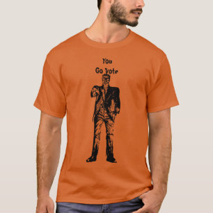Frankenstein Ga stemmen Halloween Verkiezing T-shirt