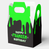 Frankenstein Gelukkige Verjaardag Halloween Groen Bedankdoosjes (Geopend)