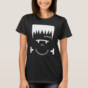 Frankenstein gezicht grappig Halloween kostuum T-shirt