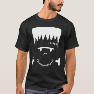 Frankenstein gezicht grappig Halloween kostuum T-shirt