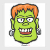 Frankenstein gezicht | Halloween monster Sticker (Vel)