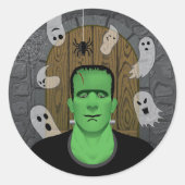 Frankenstein & Ghosts Sticker (Voorkant)