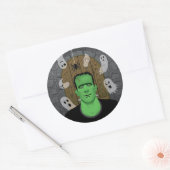 Frankenstein & Ghosts Sticker (Envelop)