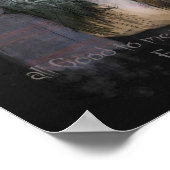 Frankenstein Good en Evil Quote Illustratie Poster (Hoek)