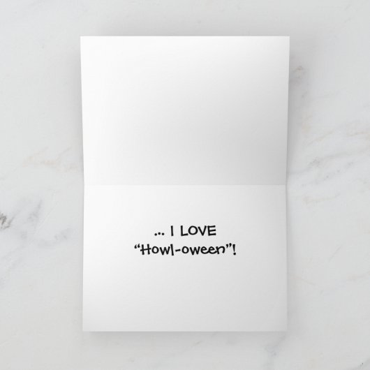 Frankenstein Grappige Halloween Groet Kaart (Binnen)