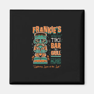 Frankenstein Griezelig Schattig Tiki Lounge Vakant Magneet