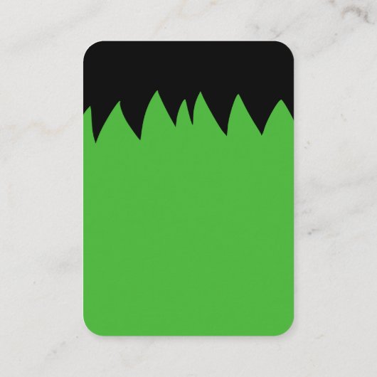 Frankenstein Halloween Baby shower Boek Aanvraag Informatiekaartje (Achterkant)