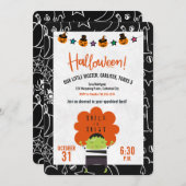 Frankenstein Halloween Birthday Party Invitation Kaart (Voorkant / Achterkant)