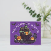Frankenstein Halloween Briefkaart (Staand voorkant)