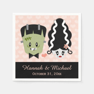 Frankenstein Halloween Bruiloft Servet