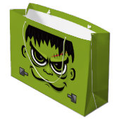 Frankenstein Halloween Face Groot Cadeauzakje (Achterkant Gekanteld)