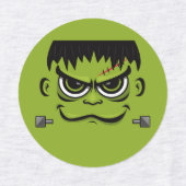 Frankenstein Halloween Face Labels (Design 1)
