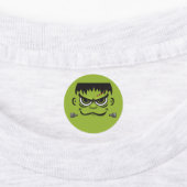 Frankenstein Halloween Face Labels (Aangebracht)