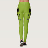 Frankenstein Halloween Face Leggings (Achterkant)