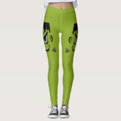 Frankenstein Halloween Face Leggings (Voorkant)